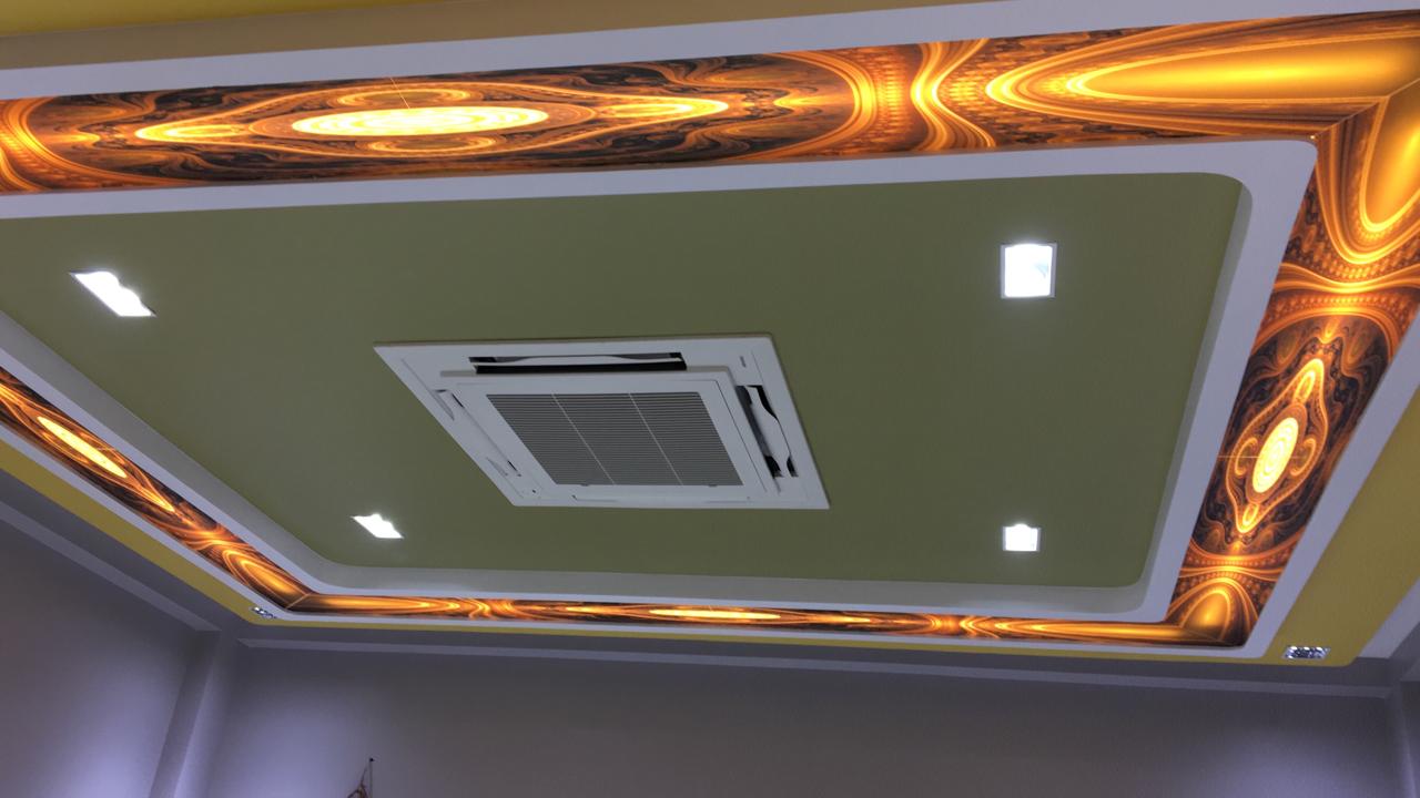 Fabric and stretch ceiling printing